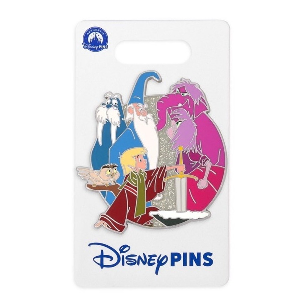 Disney Parks Pin 2025 Family Cluster The Sword In The Stone Arthur Merlin Mim OE